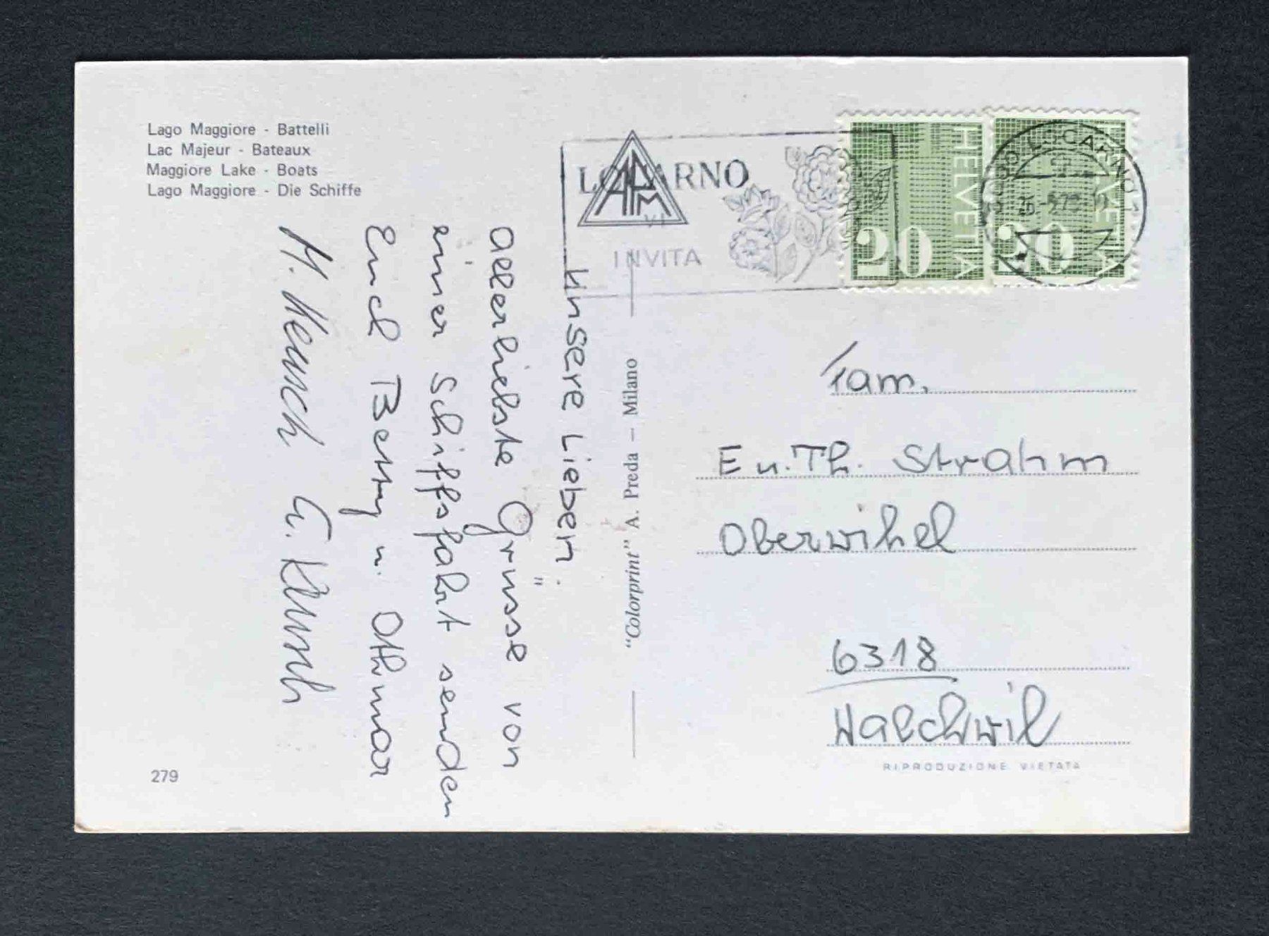 Cartes postales: AK Lago Maggiore Batelli – D'occasion à Goldau par artelier1 1