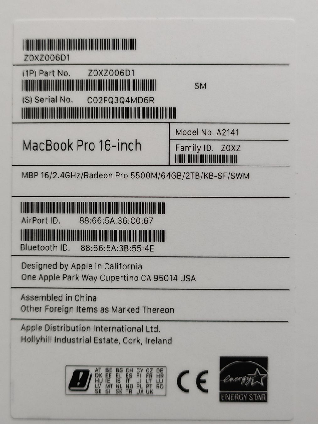Apple Notebook: 2019 Apple MacBook Pro mit 2.4GHz Intel Core i9 – Usato da Buchs SG venduto da rock.n.rolf 8