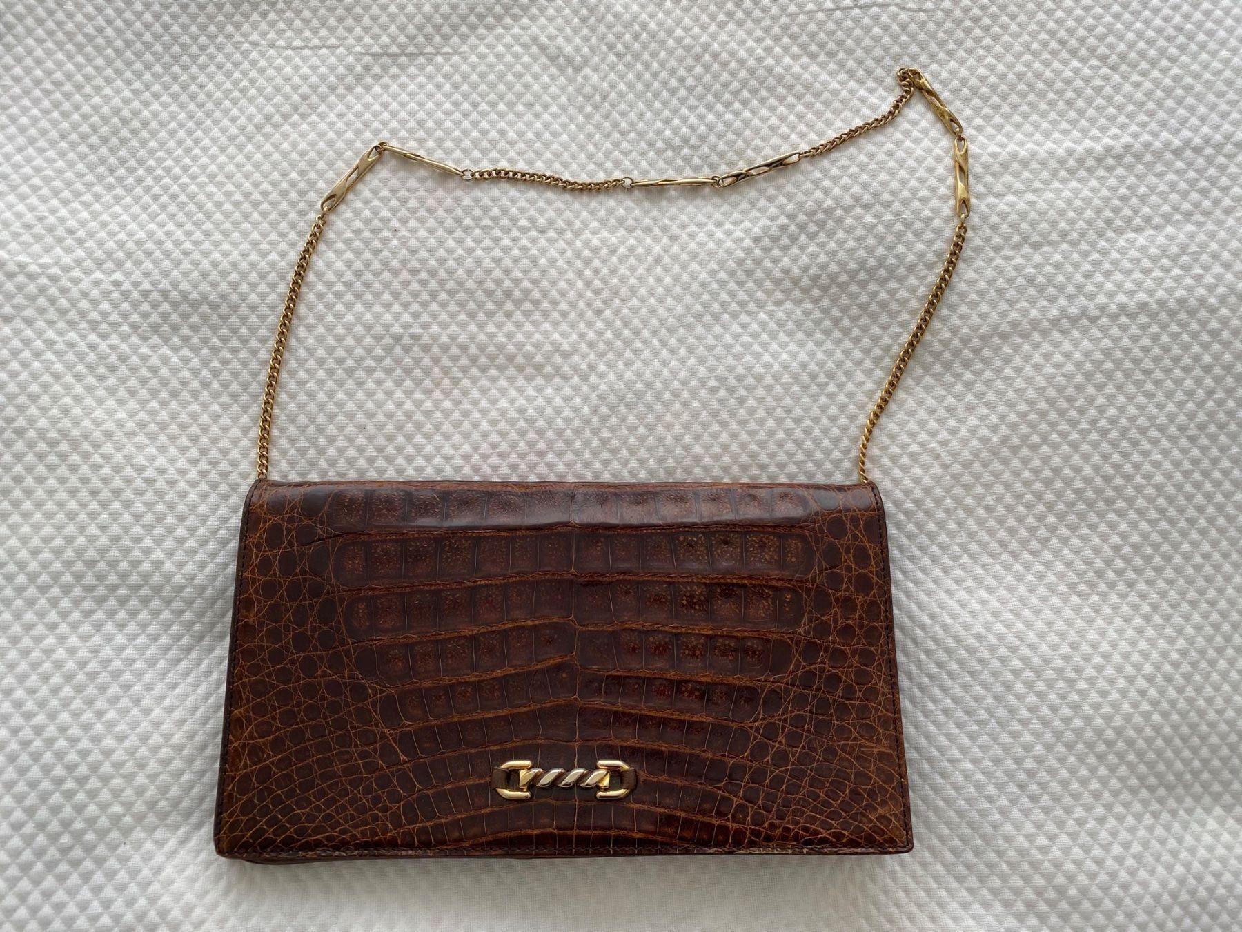 Borse da donna: Vintage Kroko Tasche/Clutch – Usato da Bern venduto da schnupka
