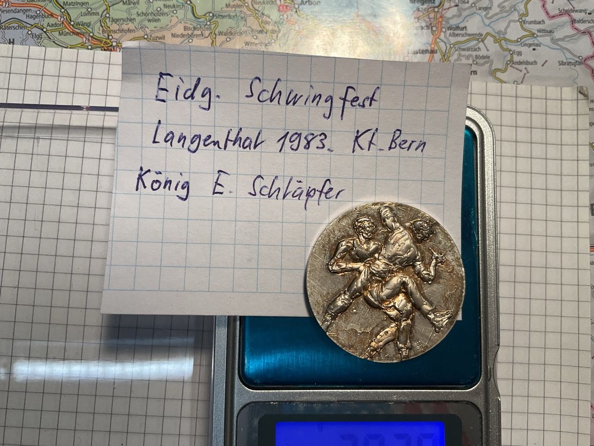 Medaillen: Eidg. Schwingfest Langenthal BE 1983 – Gebraucht aus Ursenbach von tho_8s6p 1
