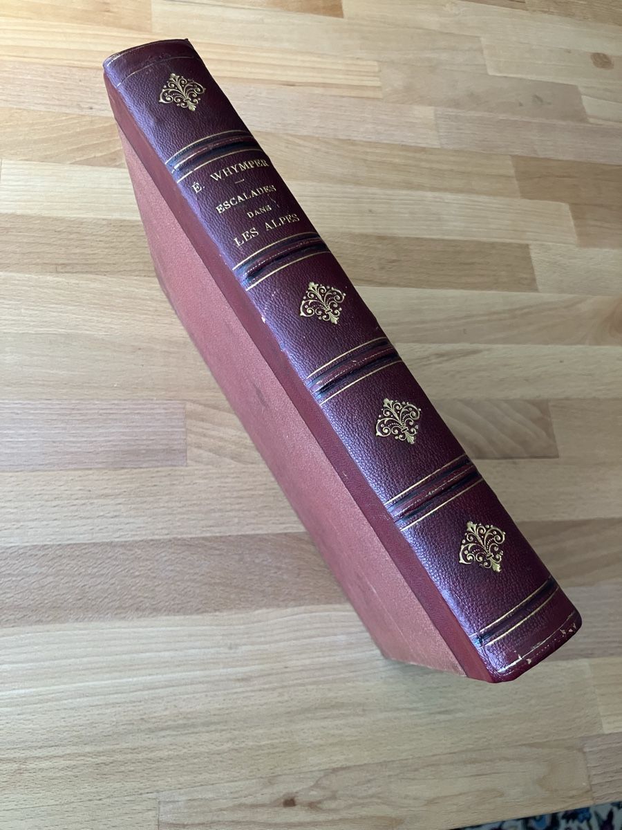 Libri: E. WHYMPER - Escalades dans les Alpes – Usato da Lausanne venduto da Willandco