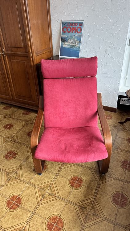 poltrona in rosso / Sessel in rot  2