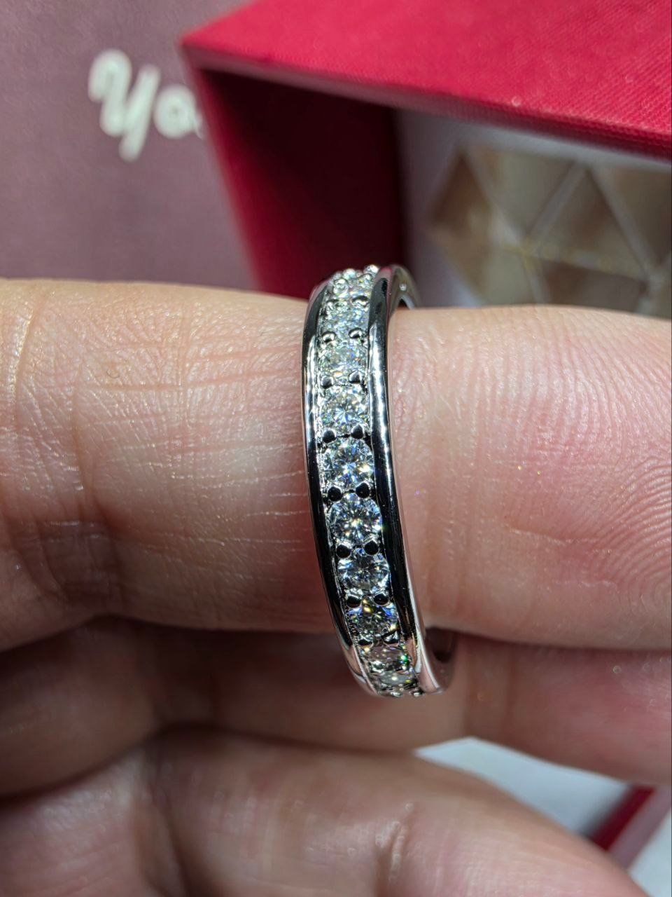 Anelli: Bague argent avec diamants de moissanite certifiés GRA – Nuovo e nell'imballaggio originale da Reconvilier venduto da Tsma67 7