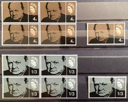 1965 Grossbritannien Tod von Churchill 4er + Satz **