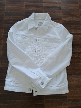 Jeansjacke Zadig & Voltaire weiss Stickerei Grösse S