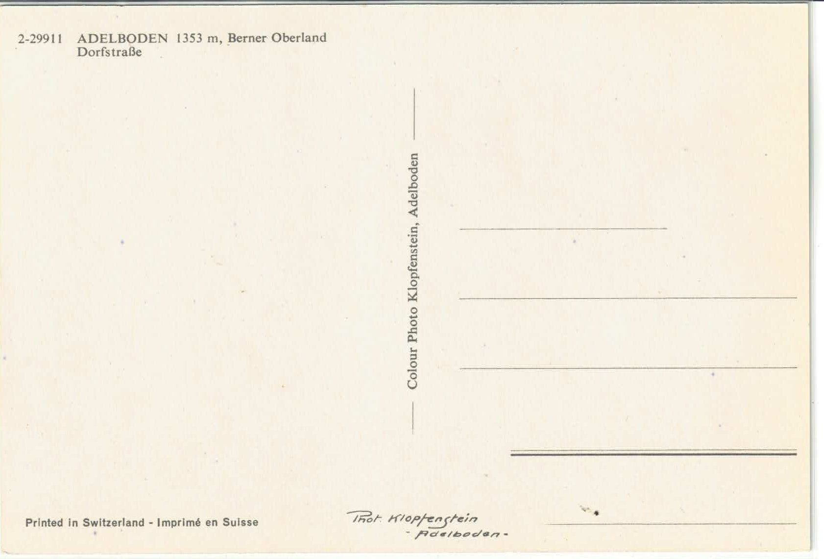 Cartes postales: Adelboden - Dorfstrasse – D'occasion à Ettingen par Kartenplanet 1