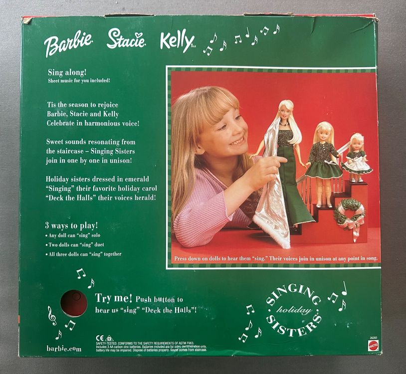 Barbie Stacie Kelly Singing Holidays Sisters 2000, Neu, OVP (Neu und ...