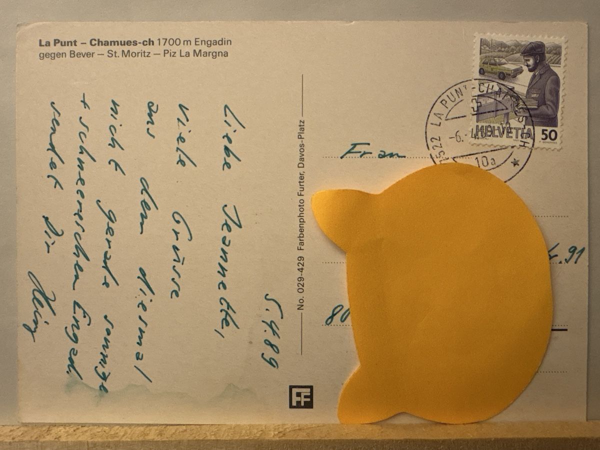 Cartoline postali: AK von La Punt Chamues – Usato da Rümlang venduto da Brieftaube1 1