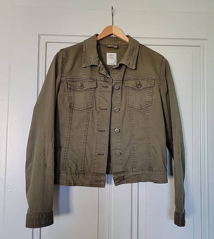 Jacken: Jeansjacke Olivgrün 36 S.Oliver – Gebraucht aus Bern von jud_7ct5