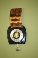 Wanduhr Schelle/Glocke/ Holz