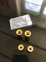 Metrische Einlasshülsen (Studs) gold, neu