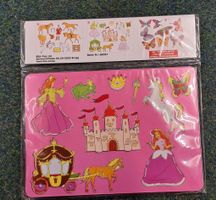 3er Malschablone Set Prinzessin Schloss Einhorn neu