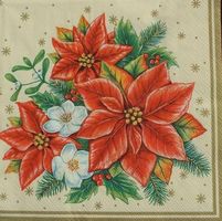 Serviette weihnachtsstern (w18) 2Stk.