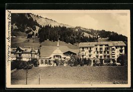 AK Adelboden, Kurhäuser im Ort, 1925
