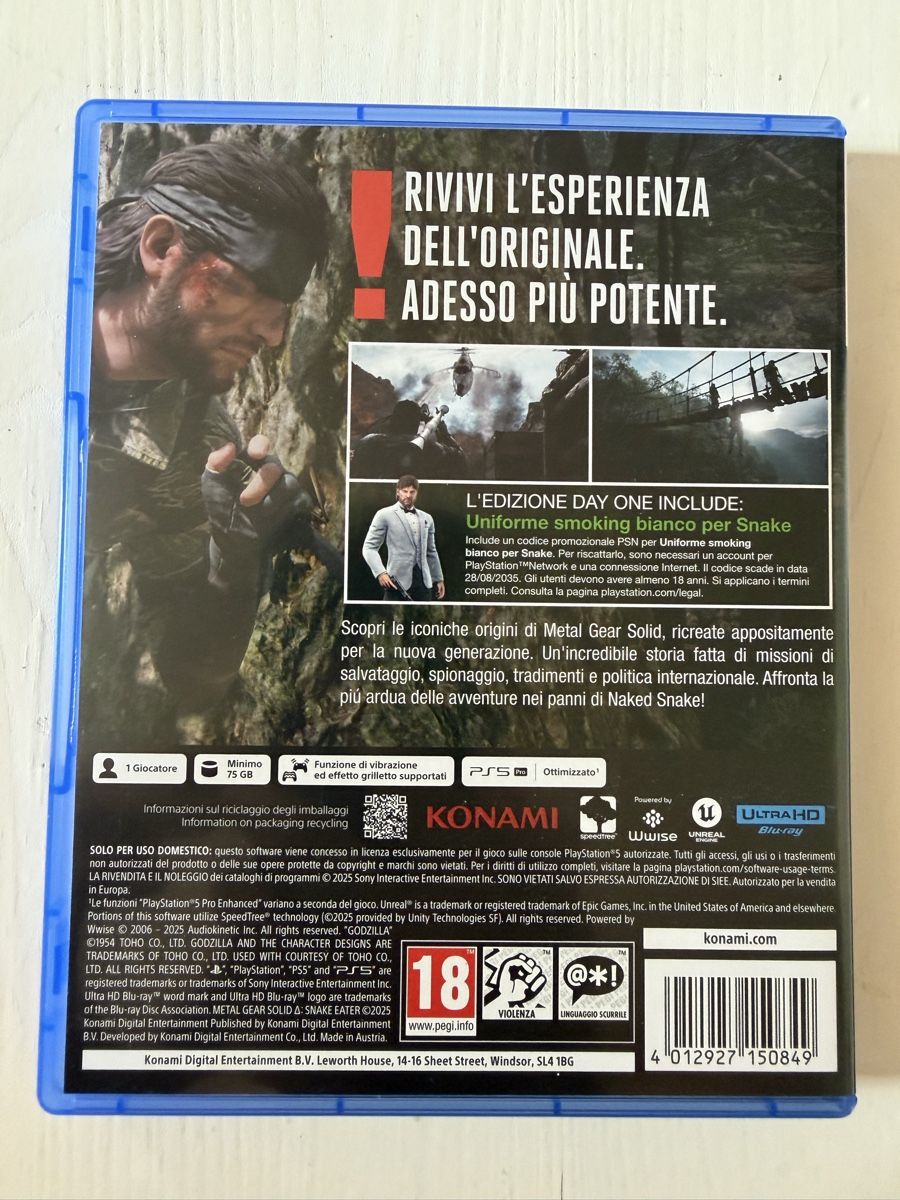 Spiele: Metal Gear Solid Delta Snake Eater PS5 – Gebraucht aus Schüpfheim von Hellme1909 1
