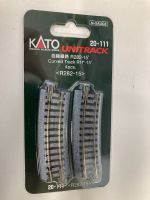 Kato Spur N 20-111 4 Stück Gleis gebogen R 282-15 neu in OVP