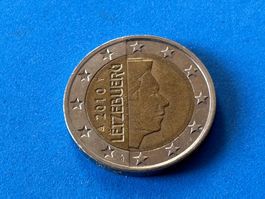 Luxembourg - 2 Euros - Henri I (2nd map) 2010 [Circulated]