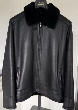 Lammfelljacke Super Leder Boutique schwarz Grösse M