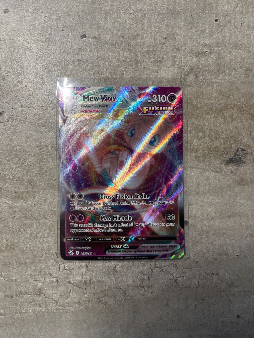 Pokémon Carte collezionabili: Mew VMAX 114/264 Fusion Strike – Nuovo (secondo la descrizione) da Gandria venduto da PokeBrothersCH