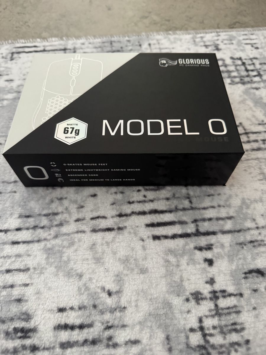 Maus: Glorious Model O weiss Kabel – Gebraucht aus Dulliken von alpi.cards 2