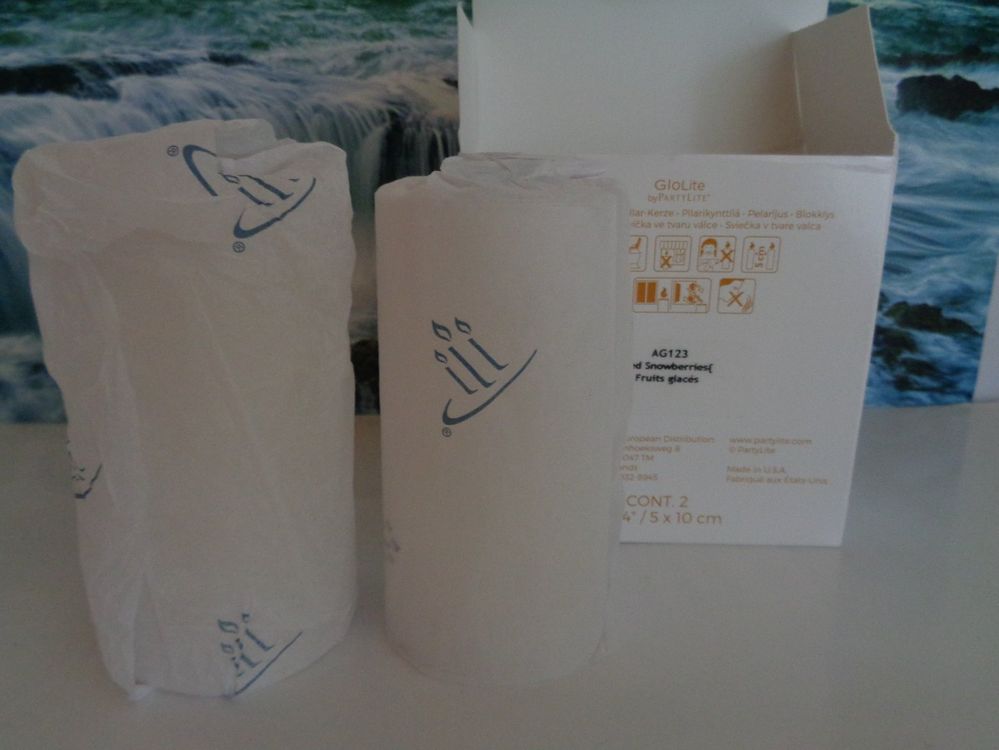 Glolite 2 Pillarkerzen *Eisfrüchte* | Kaufen auf Ricardo