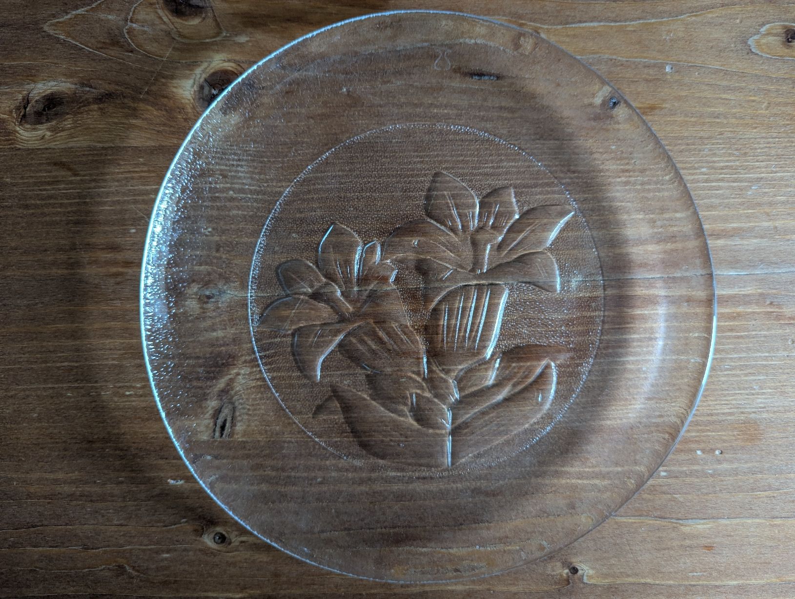 Teller: Glas Teller mit Blumenmuster 9 Stk gebraucht – Gebraucht aus Bern von Aarewasser_ 5