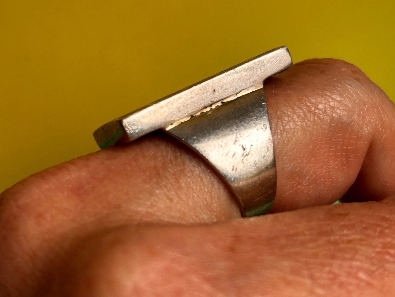 Anelli: Silberring mit geometrischem Muster Gr. 58 – Usato da Dittingen venduto da Bijoubelle 5