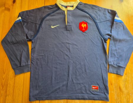 Frankreich retro Rugby Shirt Nike Grösse M FFR