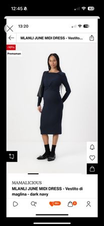 MAMALICIOUS Abito premaman blu scuro, come nuovo!