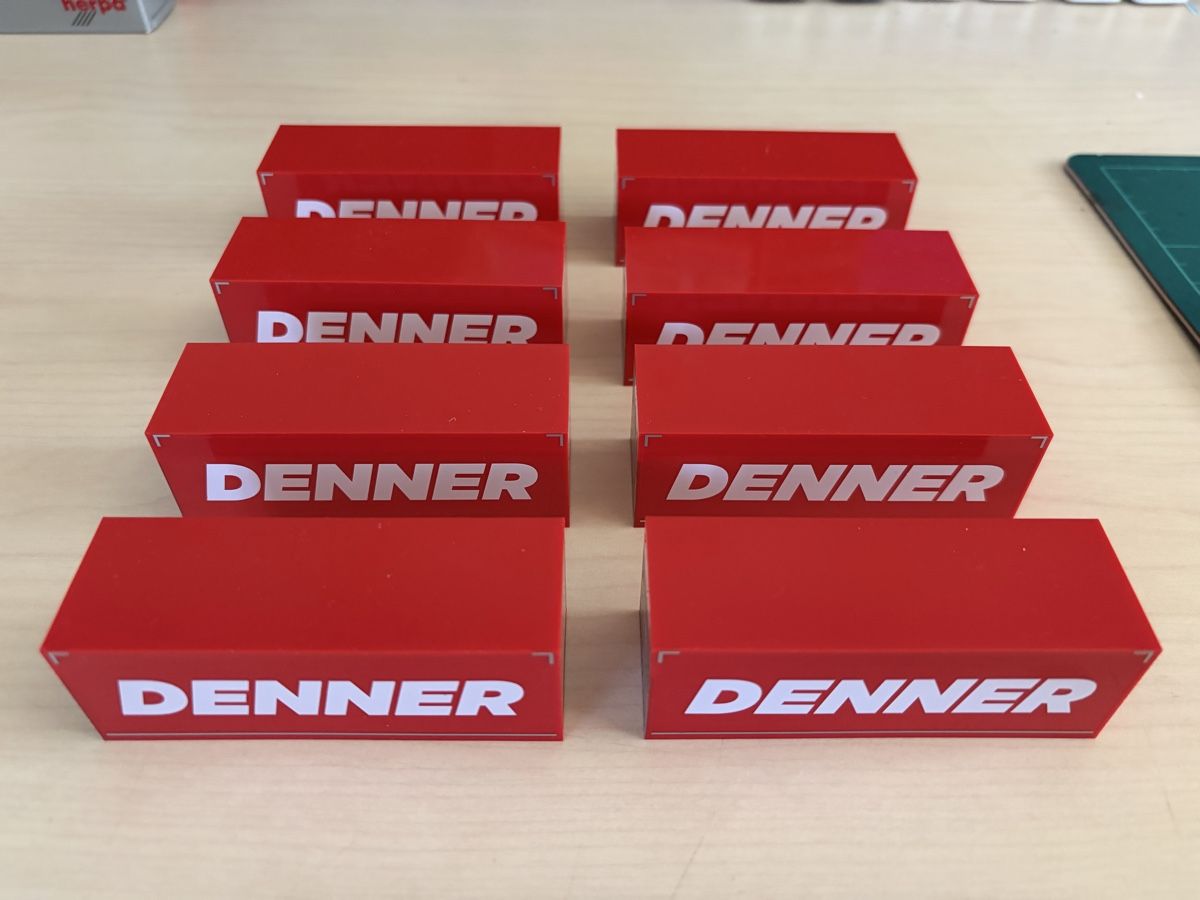 Herpa Modellini d'auto: 8 x Denner Koffer – Nuovo (secondo la descrizione) da Felben-Wellhausen venduto da Mobil01