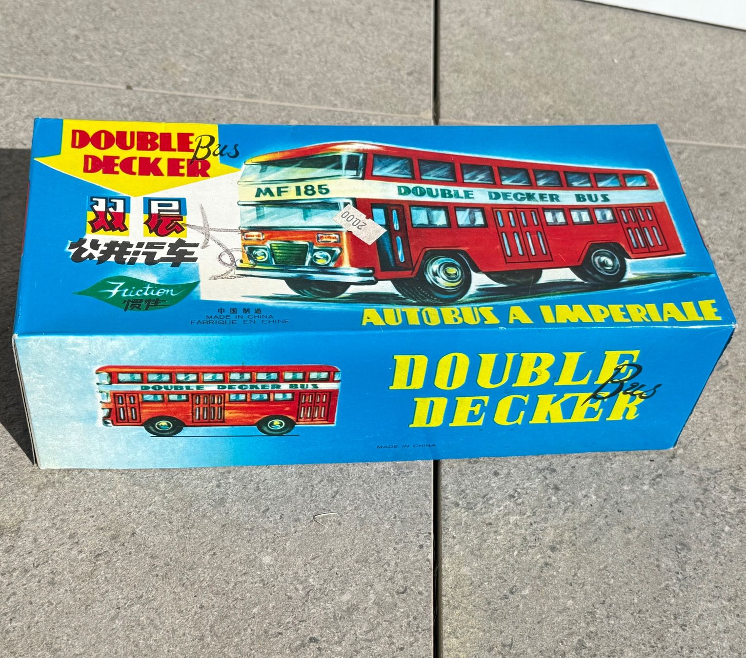 Modellini d'auto: Double Decker Bus en tôle lithographiée MF 185 – Usato da Denges venduto da peumens 6