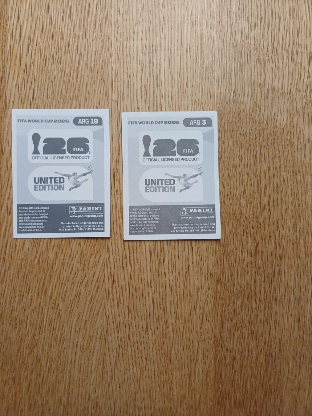 Panini Carte collezionabili: Panini ARG 3 und 19 – Nuovo e nell'imballaggio originale da Dietwil venduto da dari2008