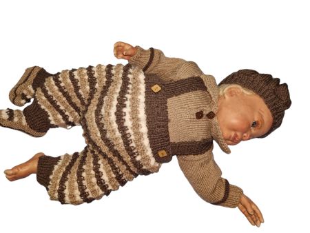 Ensemble garçon 👦 4 pcs.,3-6 mois Fait main ✋️  unique