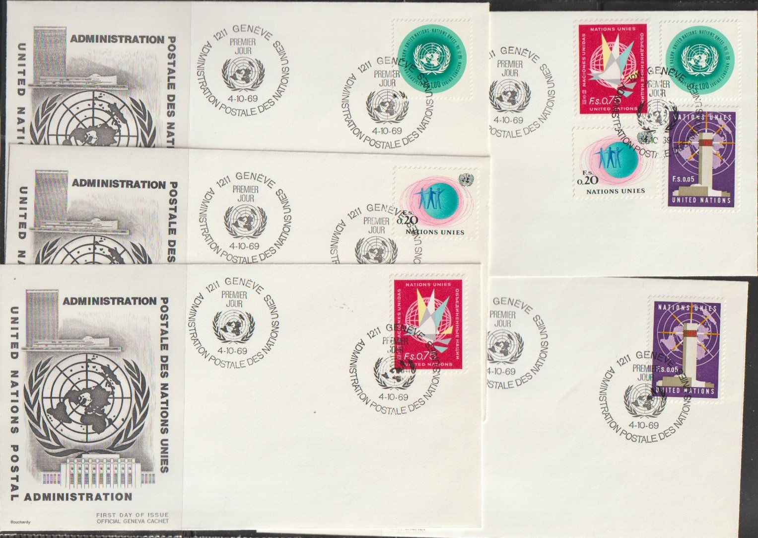 Tutti i francobolli: ONU Genève - Edition spéciale rare! – Usato da Crans-Montana venduto da kira56 2