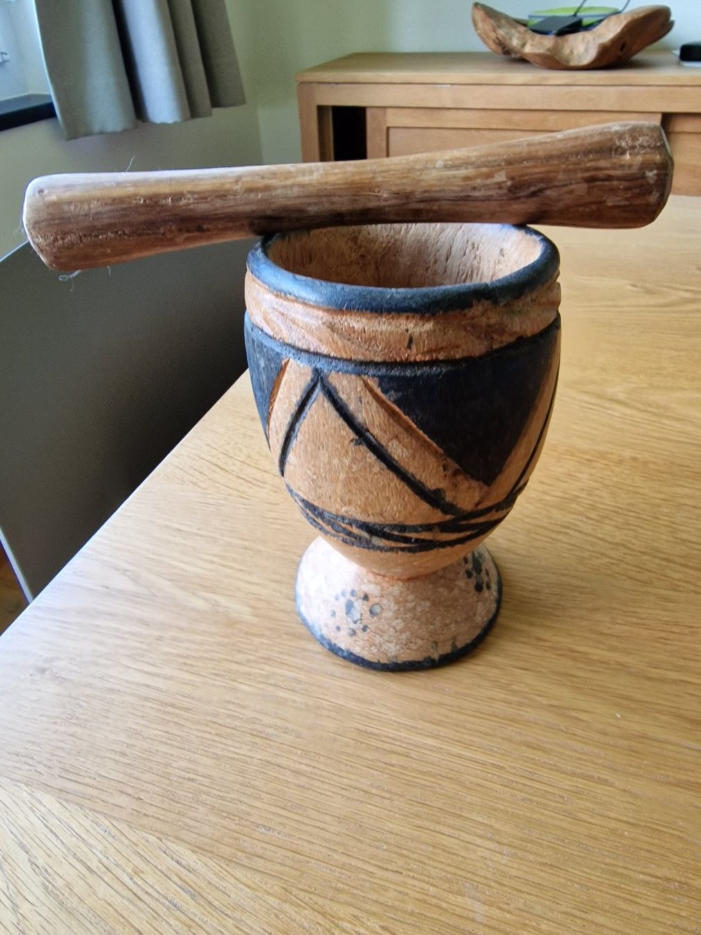 Altro per cucinare: Mortier et pilon africain en bois sculpté – Usato da Oberhofen AG venduto da jac_f7t8 2