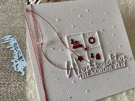 Stanzschablone Nr.719, Schrift,Weihnachten (Sizzix geeignet)