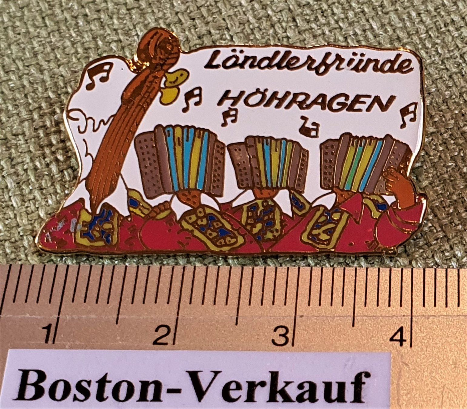 Placchette & Badge: D937 Pin Ländlerfünde Höhragen Handorgel – Usato da Reinach BL venduto da Boston-Verkauf 1