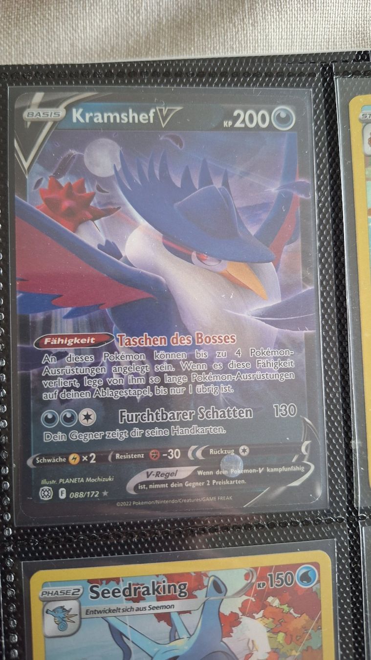 Pokémon Sammelbilder & Trading cards: Kramshef V – Gebraucht aus Altstätten SG von GGsGameshop
