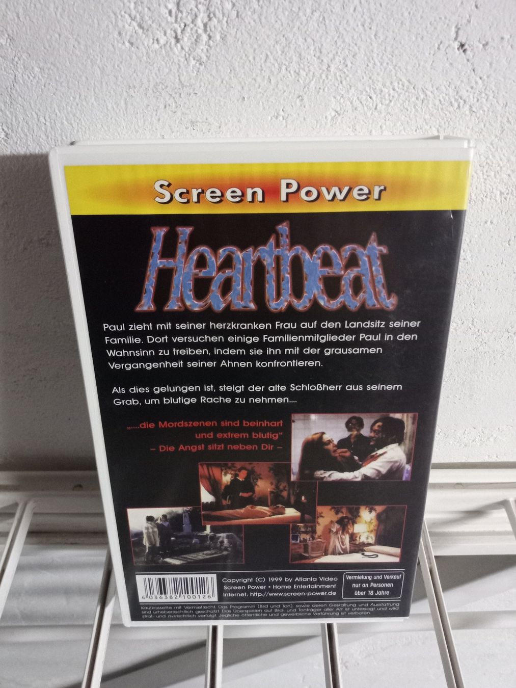 Tutti i VHS: VHS HEARTBEAT SCREEN POWER VIDEO UNCUT HORROR – Usato da Brienz BE venduto da INTERNALFIRE 1