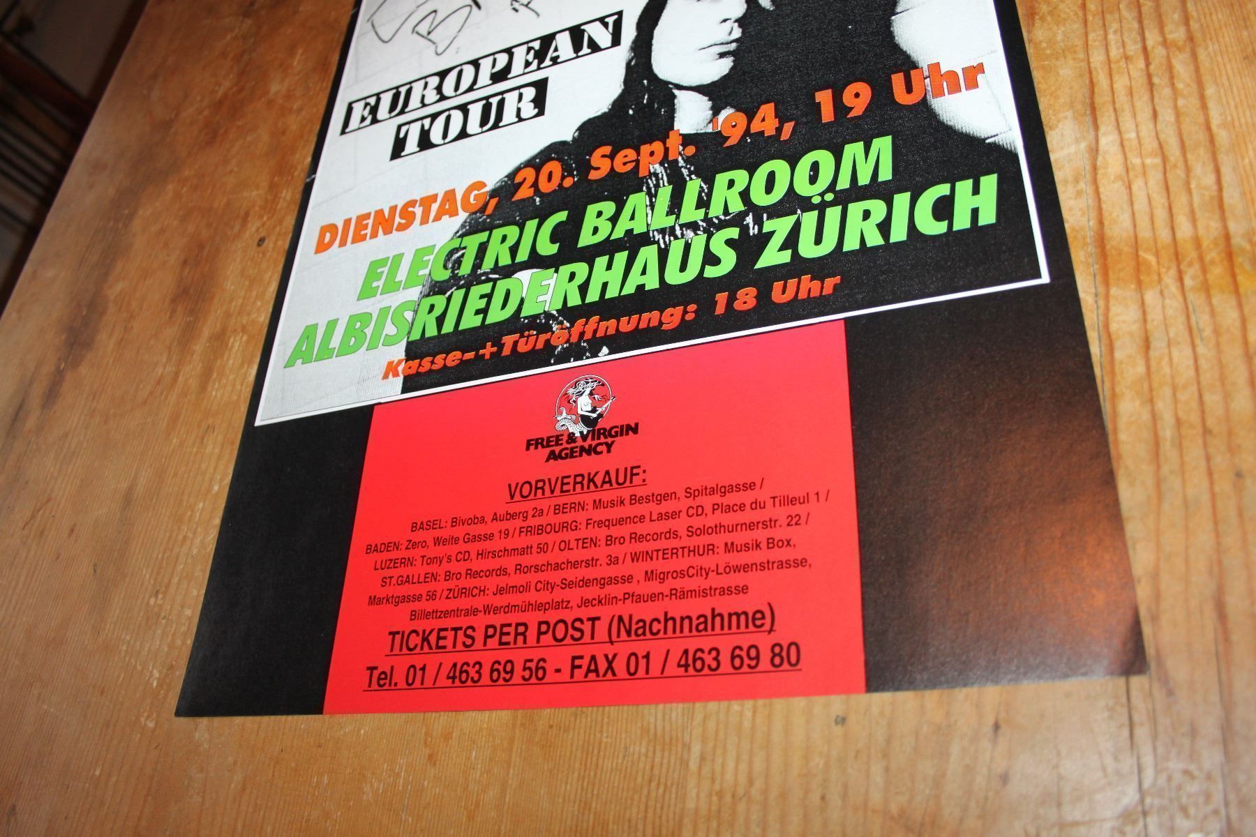 Dischi in vinile: BRUCE DICKINSON Konzert Poster 1994 ORGINAL motorhead – Usato da Pfaffhausen venduto da mono_rec 3