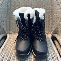 Winterstiefel Schwarz Weiss Grösse 44