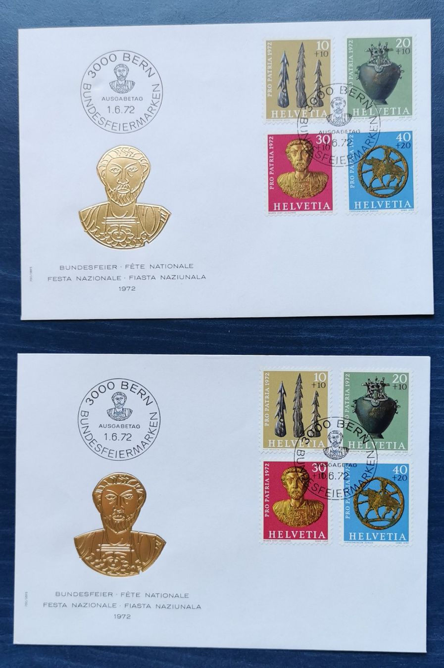 Tous les timbres: FDC PP 1972 – Neuf (Voir description) à Aadorf par Chnorli-Furz