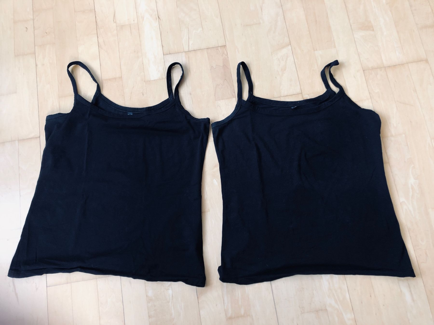 Top: 2er Set schwarze Damen Trägertops Gr. 44/ 46 – Usato da Arlesheim venduto da leyRum4.5