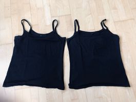 2er Set schwarze Damen Trägertops Gr. 44/ 46