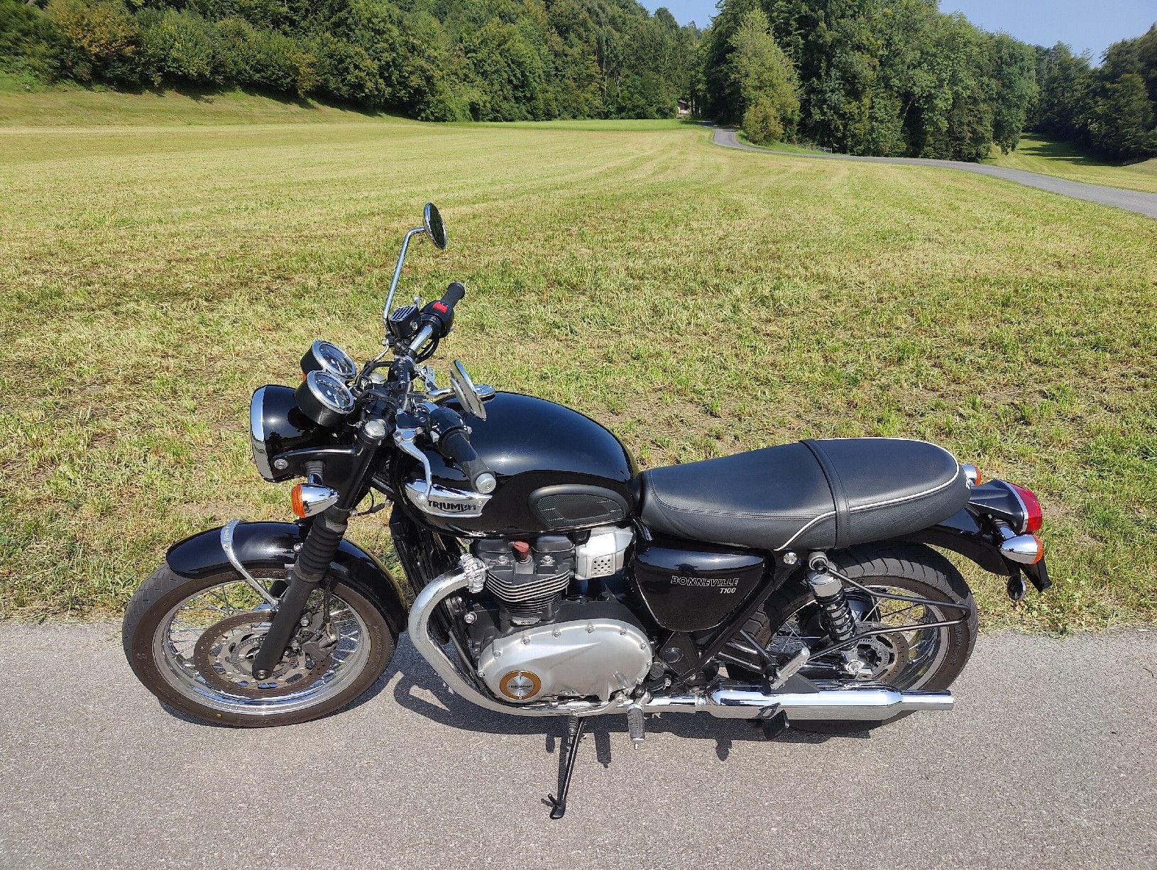 Triumph Strada: Triumph Bonneville T100 ABS 2017 – Usato da Rüti ZH venduto da Mazogg