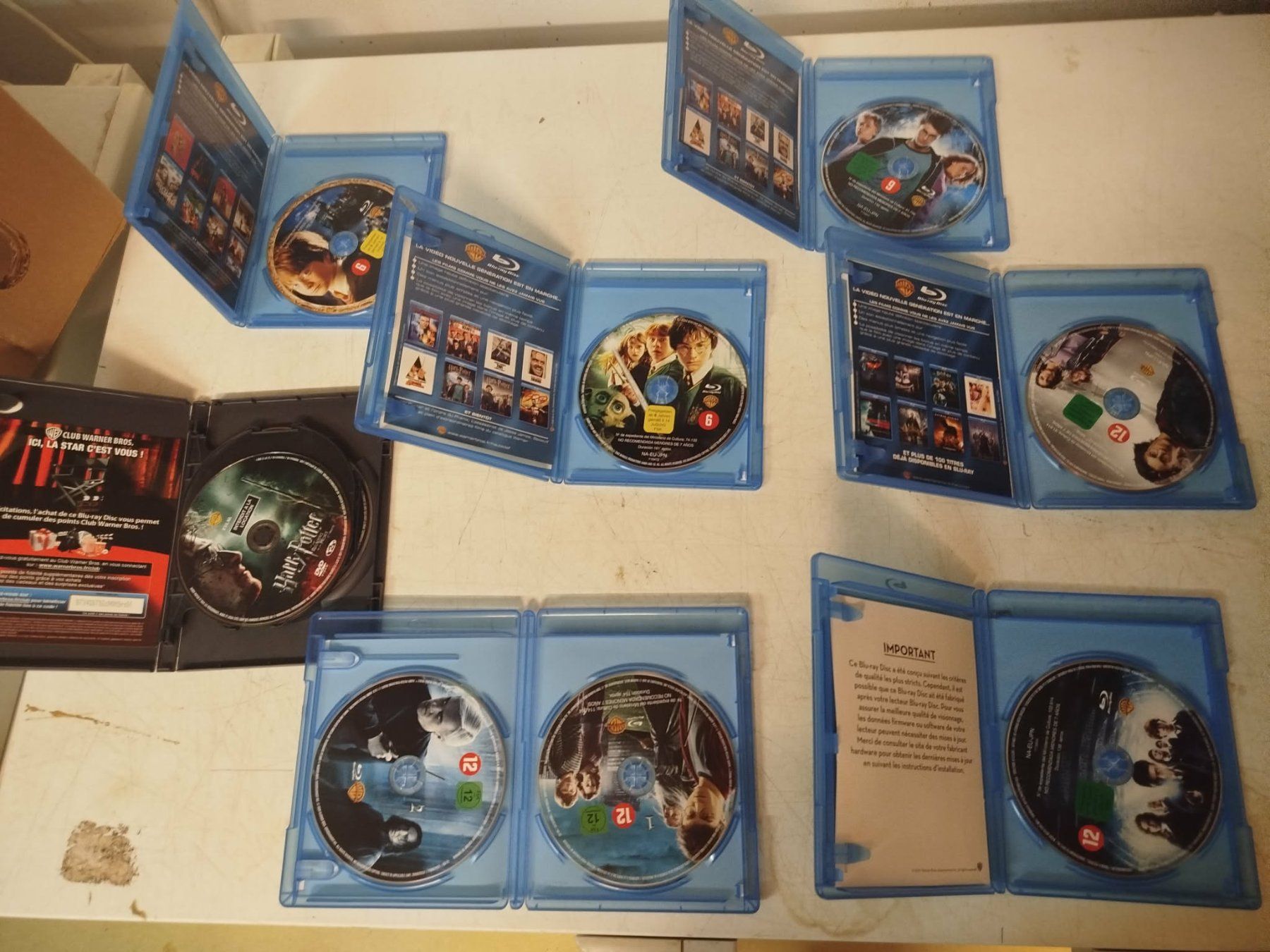 Tutti i DVDs: 7 X Dvd Harry Potter Blu-ray – Usato da La Chaux-de-Fonds venduto da Emmaus2300CDF 1