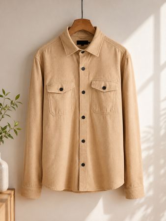 Gut erhaltene Hemdjacke Only and Sons in Beige, kaum getrage