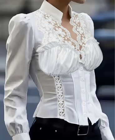 Chic e sexy Camicia-tg M-nuovo-glamour per feste