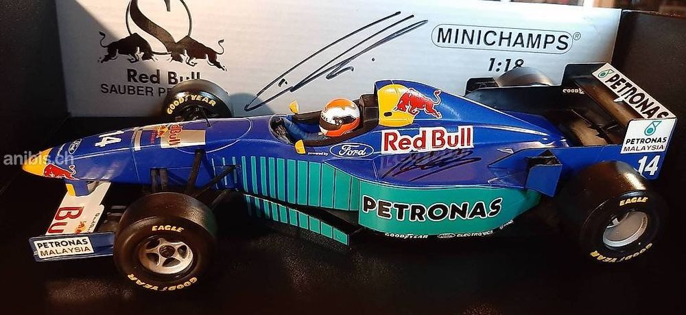 SAUBER C16 Red Bull Johnny Herbert F1 1996 Minichamps 1:18 | Kaufen auf ...