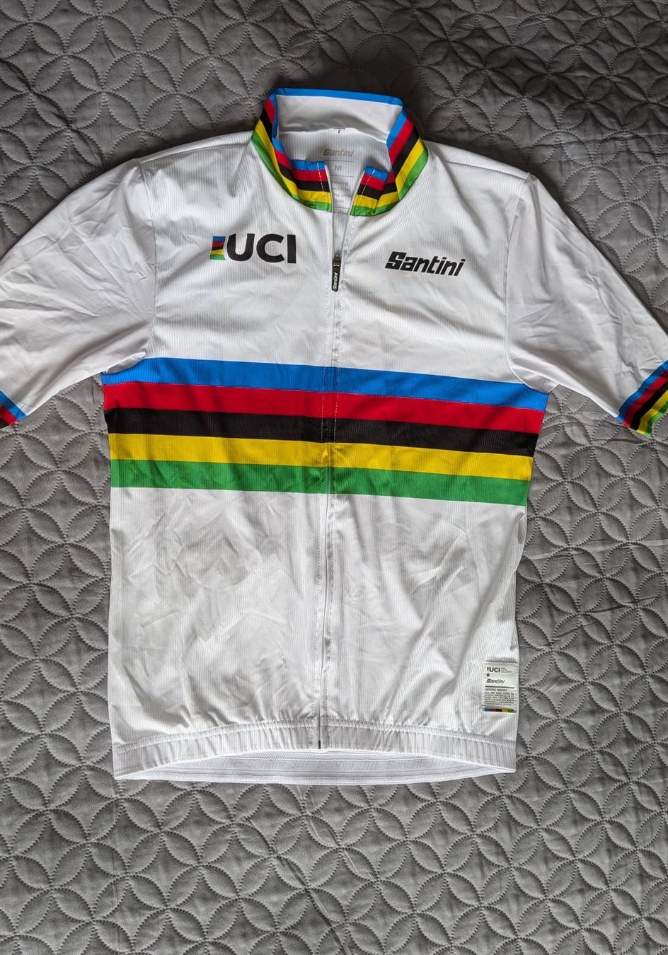 Canottiere & Pantaloni: Santini UCI Trikot – Usato da Kloten venduto da Teka